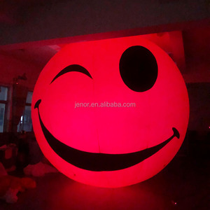 Éclairage d'événements en plein air, visage souriant gonflable, émoticône pour la publicité - Product Image 3