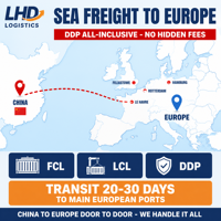 Transitaire Chine-Royaume-Uni, services logistiques maritimes, agent de transport DDP DDU, service de consolidation