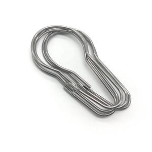 Bộ 12 thép không gỉ trượt vòng tắm rèm móc và móc cài kẽm mạ sắt khóa sản phẩm phần cứng - Product Image 5