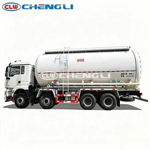 รถบรรทุกซีเมนต์ Shacman 8X4 แบบถังบรรจุซีเมนต์จำนวนมาก พวงมาลัยขวา/ซ้าย รถบรรทุกซีเมนต์แบบถังลมปรับแต่งได้ รถบรรทุกขนส่งผงปูนแห้ง - Product Image 3