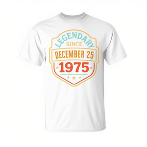 Camiseta de cumpleaños vintage legendaria desde el 25 de diciembre de 1975 - Product Image 2
