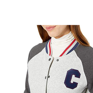 Chaqueta Varsity de Invierno para Mujer, a la Moda, de Lana, Ecológica e Impermeable - Product Image 2