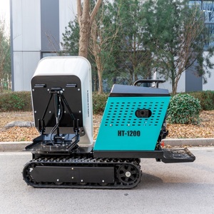 Mini-dumper chenillé économique avec pompe PLC pour le transport de fruits en verger, capacité de charge de 1200 kg, alimenté à l'essence - Product Image 2