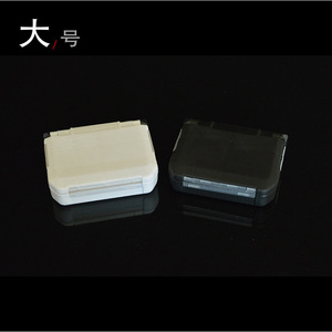 Caja de aparejos de pesca, estuche de almacenamiento portátil rígido para pesca en roca en el océano, organizador de accesorios, blanco, negro, tamaño pequeño y grande - Product Image 2