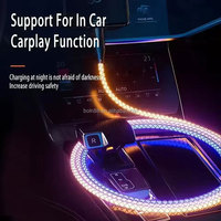 Kabel Charger USB Type-C Micro 66W Fast Charging RGB Flow Light 5A untuk Iphone Samsung Huawei - Laris Terjual