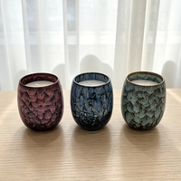 Lilin Aroma dalam Stoples Keramik Label Pribadi Lilin Kedelai Dekorasi Rumah Grosir Logo Kustom Aromaterapi Wewangian Set Mewah Modern