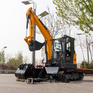 Usine d'exportation d'excavatrices Haituo, machine à creuser les fossés agricoles sur chenilles HT35 pour l'exportation transfrontalière - Product Image 4