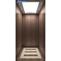 Promotion : Ascenseur de passagers JOHNSON 800 kg à traction AC en acier inoxydable avec plancher en PVC, design moderne pour usage domestique et villas de luxe