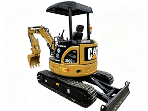 Mini-excavatrice compacte Caterpillar CAT303ECR d'occasion 100% japonaise, 3 tonnes, moteur Cat C1.8, godet de 0,12 m³ pour travaux urbains et en espaces confinés - Product Image 1