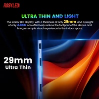 Écran LED miniature de luxe Rosyled 4K 8K Ultra HD pour intérieur, affichage à petit pas SMD COB GOB, mur vidéo LED miniature