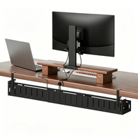 Support de câbles extensible sans perçage à fixer sous le bureau, organisateur de câbles, support de chargeur, support de fils pour cordons