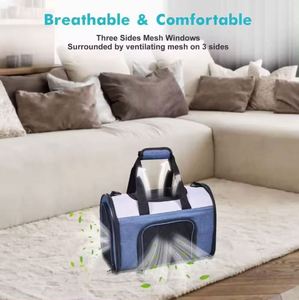 Muestra Gratuita de Transportadora para Mascotas, Aprobada por Aerolíneas, de Lados Blandos, para Cachorros Medianos y Gatos, Bolsa de Viaje Portátil para Mascotas - Product Image 3