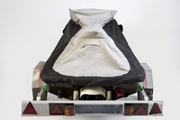 Housse de protection robuste en polyester imperméable pour bateau pneumatique et jet ski, 0,6 kg, 60-90 pouces