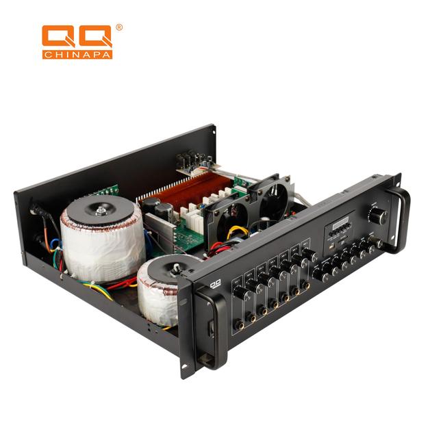 70V/100V PA Amplifier 50W-100W for Commercial Installation 3 Mic + Aux Input, OEM Factory Southeast Asia