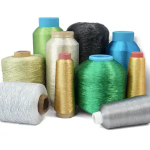 Wholesale Machine Embroidery Thread MS-TYPE 150D 300D EMB Thread Knitting Colorful Metallic Yarn For Embroidery