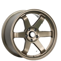 Llantas de Aleación de Aluminio 6061-T6 Forjadas de 17 y 18 Pulgadas, 4 y 5 Orificios, 5x100, 5x114.3, 5x120 para Autos de Pasajeros