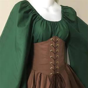 <span class=keywords><strong>Disfraz</strong></span> de Elfo de Hadas para Mujer, Traje <span class=keywords><strong>Medieval</strong></span> de Halloween, Corte Victoria, Princesa, Vendaje, Navidad, Retazos, Fiesta - Product Image 5