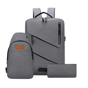 Sac à dos pour ordinateur portable avec logo imprimé, pour affaires et loisirs, avec port USB, fermeture éclair étanche, sac de voyage imperméable - Product Image 1