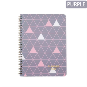 2025 Spiral Wire-O Bound 365 Daily Weekly <strong>Planner</strong> Agenda Notebook A5 Size Fabric PP 12 Monthly Tabs Big Back Paper Pocket - Product Image 2