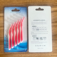 5 paquets brosse dentaire privée brosse interdentaire en forme de L pour nettoyage des espaces entre les dents