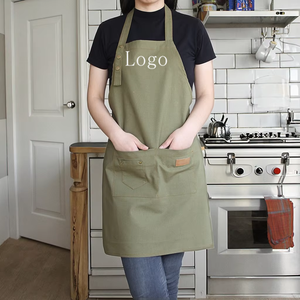 Hot bán bông treo cổ bếp Tạp dề không tay với nút điều chỉnh bông Tạp dề để làm sạch - Product Image 1