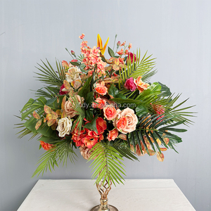 Centros <span class=keywords><strong>de</strong></span> Mesa con Hojas Verdes <span class=keywords><strong>de</strong></span> Palma y Flores Tropicales <span class=keywords><strong>de</strong></span> 70cm, 80cm y 100cm para Decoración <span class=keywords><strong>de</strong></span> Bodas Estilo Jungla Hawaiana - Product Image 3