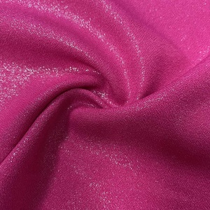 Nuovo design all'ingrosso tessuto bianco dorato <span class=keywords><strong>crepe</strong></span> tinto di lusso lamina d'oro 100% poliestere tessuto per il vestito - Product Image 1