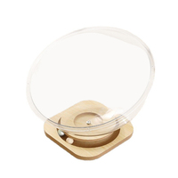 Lit pour chat en forme de capsule spatiale, plateforme rotative, léger, durable, écologique, interactif, semi-fermé, en plastique et bois, moderne, pour chats