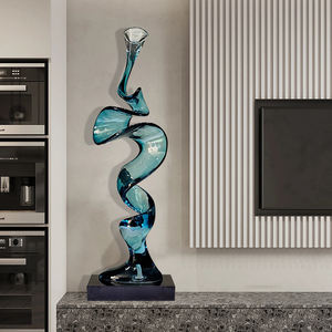 Современная прозрачная полимерная Художественная Скульптура Экологически чистая абстрактная неправильная форма входные украшения гостиная ТВ шкаф - Product Image 4