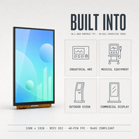 Panneau de commande HMI industriel de 10,1 pouces, écran tactile capacitif intégré MIPI DSI 1200x1920, module d'affichage LCD