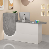 Bureau d'accueil moderne, simple, durable et écologique en bois, pour usage commercial dans les supermarchés, salons de coiffure, magasins de vêtements
