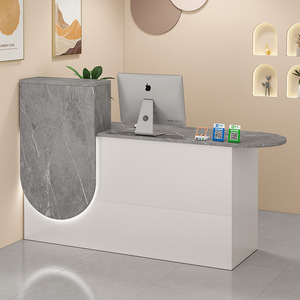 Bureau <span class=keywords><strong>d</strong></span>'<span class=keywords><strong>accueil</strong></span> moderne, simple, durable et écologique en bois, pour usage commercial dans les supermarchés, salons de coiffure, magasins de vêtements - Product Image 1