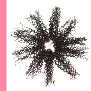 Chất Lượng Cao Lông Crochet Nước Sóng Remy Tóc Con Người Mở Rộng 100G 14-30 "Lông Tip Bện Pre-Thực hiện Sợi Bó - Product Image 3