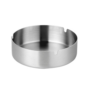 Stainless Steel Ashtray Thickened Durable Gold For Internet Cafes Bars Factory Direct Customizable - Product Image 3
