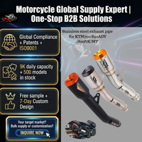 Sistema de Escape de Acero Inoxidable Personalizado con Diseño Geométrico para Silenciador Tipo Scape para KTM DUKE790 890ADV 800NK/MT Accesorios Moto
