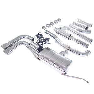 Scarico con valvola in acciaio inossidabile per BMW <span class=keywords><strong>X3</strong></span> <span class=keywords><strong>F25</strong></span> 2.0T GFC 2016 - Terminale singolo con valvola singola e doppia uscita lato guida - Product Image 5