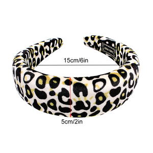 Động vật in Leopard Sponge hairband, Miếng Bọt Biển trang điểm tóc Hoop trẻ sơ sinh hairband trẻ em tóc Bow với ban nhạc đàn hồi - Product Image 2