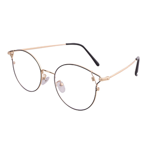99yi xym5803 redonda de acero inoxidable Kacamata Optik de ojo de gato gafas para mujeres - Product Image 2