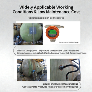 חיישן מפלס דלק אולטרסאונד ללא מגע מד מפלס נוזלים משדר מפלס אולטרסאונד תעשייתי לטיפול במים - Product Image 4