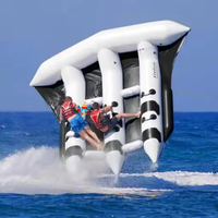 Bateau banane pour 10 passagers Whale Ride 18' Léger comme l'air Bateaux Island Hopper Whale Rider Classe Elite Bateau banane commercial robuste