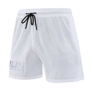 Men's Running Shorts Quick Dry Breathable Double Layer Training Sport Shorts For Marathon Fitness Workout With Logo Print - Product Image 2