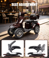 Moped électrique 2026 en stock UE, moteur brushless 1000W, 60V 20Ah, autonomie 46km, vitesse max 25km/h, 1 place