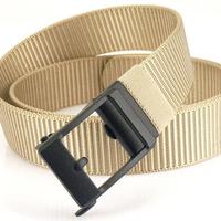 Nouvelle ceinture tactique à boucle automatique givrée pour hommes en nylon à séchage rapide 3.8cm ceinture extérieure repos jeans-ceintures en tissu de gros