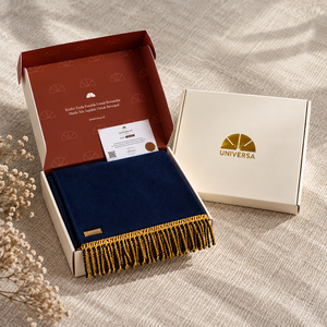 Tapis de prière musulman pour adultes, doux, à poils courts, en mousse, simili cuir, antidérapant, grande taille, uni, de qualité supérieure, avec garniture en pompon doré, couleur marine - Product Image 6