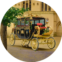 Meilleures ventes 2025 : Carrosse royal rouge tiré par des chevaux, type limousine, transport spécial OEM, acier inoxydable, 1 à 5 personnes