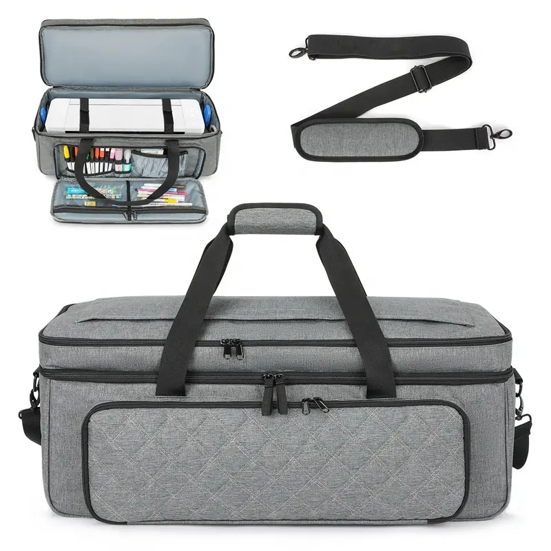 حقيبة كتب أدوات ماكينة السفر OEM مخصصة حقيبة لحمل ماكينات القطع المقولب حقيبة تخزين Cricut القابلة للطي