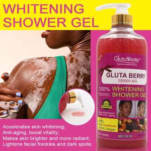 Ensemble de soins éclaircissants pour la peau Gluta Berry OWNBRAND, élimination des taches brunes, éclaircissement du corps entier, gel <span class=keywords><strong>douche</strong></span>, huile, sérum, crème - Product Image 2