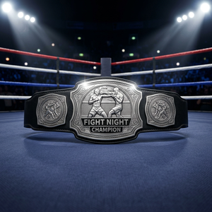 เข็มขัดแชมป์หนังออกแบบเองสำหรับเทควันโด ยิวยิตสู MMA มวยปล้ำ - ถ้วยรางวัลศิลปะการต่อสู้ชุบทองแบบขายส่ง - Product Image 1