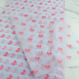 Custom Eco-Friendly 17gsm White Wrapping Tissue <b>Paper</b> Clothing Gift Packing Recyclable Brands Logo <b>Printed</b> <b>Paper</b> Wrapper - Product Image 4
