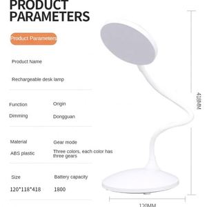 Wireless Cordless Study <b>Portable</b> Usb Rechargeable Battery Led <b>Table</b> Desk <b>Lamp</b> Camp Light for Reading Room - Product Image 1